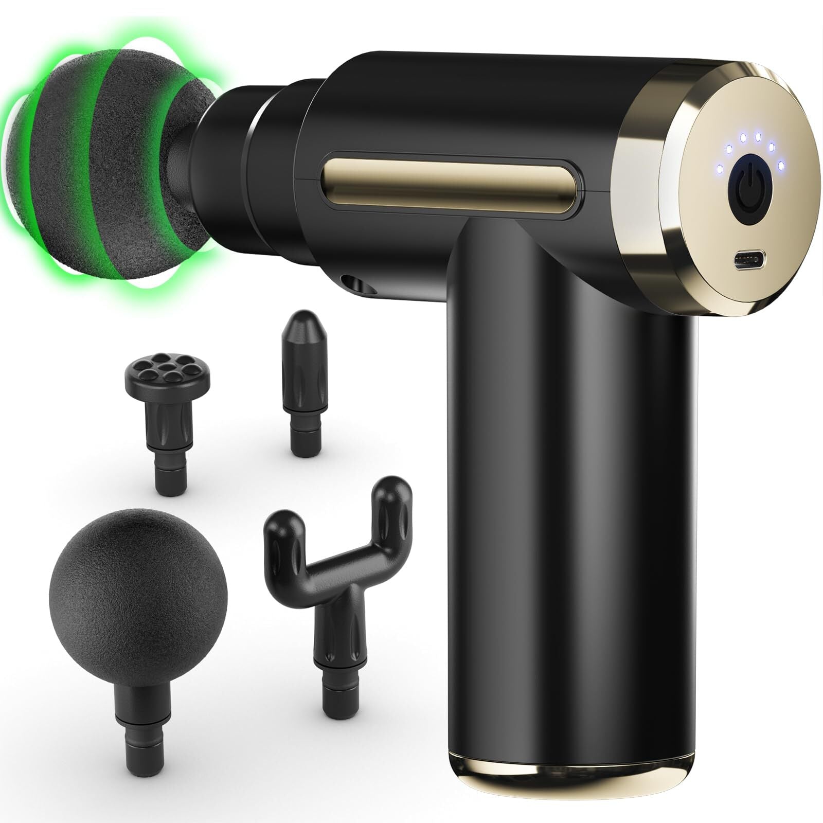 Mini Massage Gun Quiet Deep Tissue Massager 6 Speeds Rechargeable Gifts for Mom